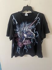 Vintage 90s American Thunder Unicorn Lightning Shirt Size XL picture