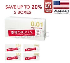 Sagami Original 001 5 Pcs Ultra Thin Condoms 0.01mm (5 boxes) - US Seller picture