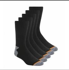 Weatherproof Vintage Men's Outdoor Crew Socks Shoe Size 6-12 Black 5 Pair.NWT picture
