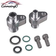 Aluminum LS Swap New A/C Compressor Adapter Fittings for Denso 10S17F & 10S20F picture