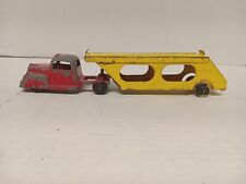 Vintage Original Tootsietoy Double Decker Transport Semi Car Hauler Diecast #207 picture