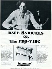 1981 Print Ad of Ludwig Musser M55 Pro-Vibe Vibraphone w Dave Samuels picture