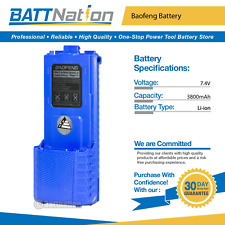 7.4V 3800mAh Li-Ion Blue Extended Battery for Baofeng BL-5L, BF-F8HP, UV-5R-L picture