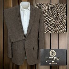 J Crew Thompson 2 Piece Suit Mens 40L 33x32 Brown Thick Tweed NEW NWT picture