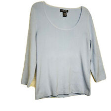 New York &Co. Woman’s Size S Baby Blue Sweater Top Shirt picture