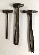 Antique/Vintage , three small all metal hammers picture