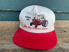 Vintage Farmall 1456 Tractors Trucker Hat Farming Agriculture Snapback Cap picture