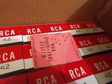 Type 42 NOS RCA Tubes - 1971 - Amplitrex  tested - Matched pair picture