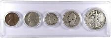 1939 Year Set 5 Coins in AG About Good or Better Condition Collectible Gift Set picture