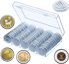 100 Pieces 30Mm Coin Capsule,5 Sizes Protect Gasket, Coin Holder Case picture