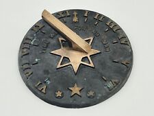 Vintage Cheney Brass Sundial 4.25” Diameter picture