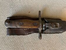 WW ll Japanese Bayonet+Metal Scabbard+Authenic Leather Belt Frog. picture