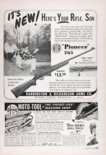 1948 HARRINGTON & RICHARDSON PIONEER 765 RIFLE Vintage Advertisement ~ $13.50 picture