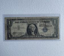 1957 A $1 DOLLAR BILL SILVER CERTIFICATE BLUE SEAL NOTE  LOW SERIAL 6   0 picture
