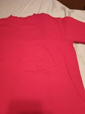 Vintage Anvil Pocket Tee Red 100%cotton  Single Stitch Women Size M Made In USA  picture