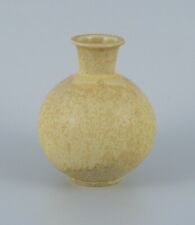 Berndt Friberg for Gustavsberg. Ceramic vase with speckled yellow glaze. 1960s. picture