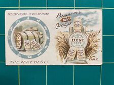 Pillsbury Flour 1895 pocket calendar trade card - signs of Zodiac picture