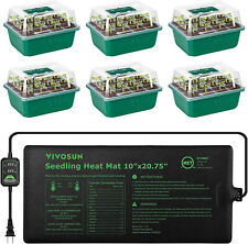 VIVOSUN 6-Pack Seed Starter Trays w/ 10
