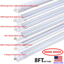 8FT LED Tube Light T8 T12 Single Pin FA8 Bulbs 45W 65W 90W 8Foot LED Shop Light picture