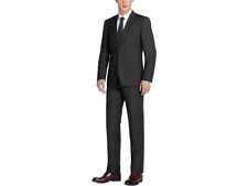 Men Renoir Suit Separate Super 140s Soft Wool Two Button Classic Fit 508-1 Black picture