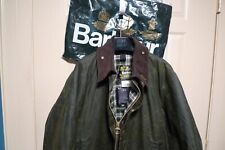 BARBOUR- A200 BORDER WAX COTTON JACKET-NEW OLD STOCK- NO TAGS-SAGE -MADE @ UK-48 picture