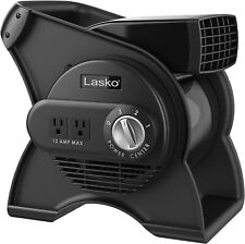 Lasko High Velocity Pivoting Utility Blower Fan 2 AC Outlets 3 Speeds 12