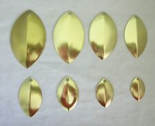 Turtle Back Blades Smooth Brass choose sizes #2,#3,#4,#4.5,#5,#5.5,#6,#7  (5 ct) picture