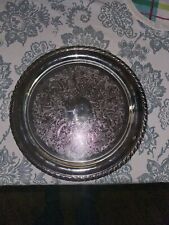 Vintage Leonard EP Silver Plated 12 .25” Serving Plate Platter Tray picture