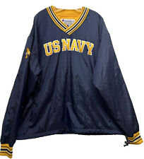 Champion Mens Size XL Blue Vintage US Navy Long Sleeve Windbreaker Jacket (M8) picture