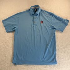 FootJoy Golf Polo Mens Large Blue Performance Short Sleeve Shirt Philmont CC picture