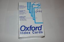 Vintage 1000 Count Oxford 3” x 5” (7320) index Cards Huge Lot made in NY USA BLU picture