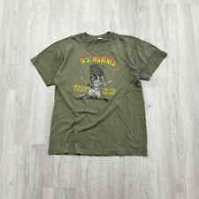 VINTAGE 1980s Army Ranger Mess With The Best Die Like The Rest Shirt Size Large  picture