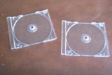10 HIGH QUALITY NEW CD Trays, Crystal Clear w Compact Disc Audio Logo KC02PK CDA picture