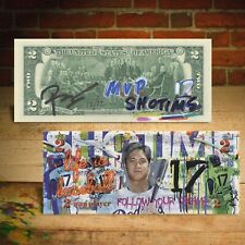 SHOHEI OHTANI Pop Art Genuine $2 Bill Signed by Rency  MVP Shotime - LTD # of 12 picture