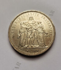 1873-A  France SILVER 5 Francs AU Details Coin  - C 9692 picture