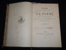 1867 ETUDE SUR LA CONDITION PRIVEE DE LA FEMME VOLUME BY PAUL GIDE - KD 4815G picture