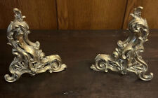 Exquisite Mid 19th Century Gilded Bronze Fire Dogs picture
