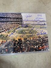 NEW YORK METS 1969 WS CHAMPS SIGNED AUTO SHEA STADIUM CELEBRATION PHOTO picture