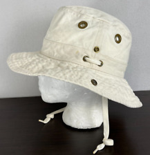 Classic TILLEY Vintage Hat Size 7 Cream Canvas Bucket Safari Travel Sun picture