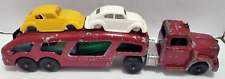 VINTAGE HUBLEY CAR TRANSPORT WITH CARS & RAMP picture
