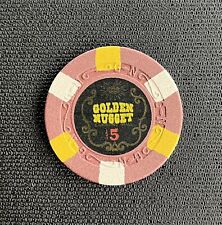 Rarely Seen (not in TCR) Las Vegas 1954 Golden Nugget $5 Casino Chip picture
