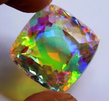 Natural 223.50 Ct Brazilian Multi-Color Mystic Topaz Radiant Cut Loose Gemstone picture