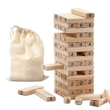 Mini Tumbling Timbers Stacking Game 54 Wood Blocks for Kids. Build to Over 1.5ft picture