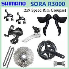 Shimano SORA R3000 Rim Groupset 2x9 Speed Road Bicycle Derailleur W/Calliper New picture
