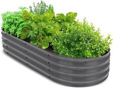 Planter Boxes Galvanized Raised Garden Bed Outdoor for Vegetables Utopia Home picture