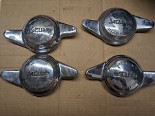 Jaguar Vintage 2 Eared Chrome Wheel Spinners Set Of 4 - Good Condition picture
