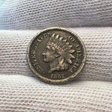 1861 Low Mintage Year Copper-Nickel Indian Head Cent grades Fine Details #3029 picture