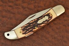 SCHRADE MADE IN USA UNCLE HENRY STAGLON MID FOLDING HUNTER KNIFE 124UH (15993 picture