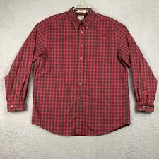LL Bean Shirt Adult Large Plaid Button Up Casual Long Sleeve Outdoors Mens picture