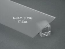 FROSTED Acrylic Plexiglass Sheet 1/4” (6 mm) Thick 17 Sizes for Privacy, Signs.. picture